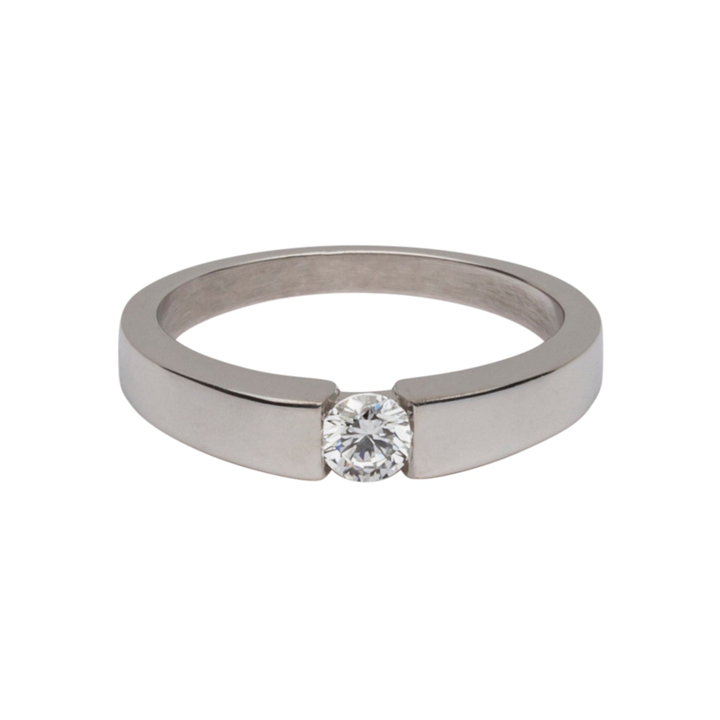 Anillo Hadar Solitaire Blanco 0,21