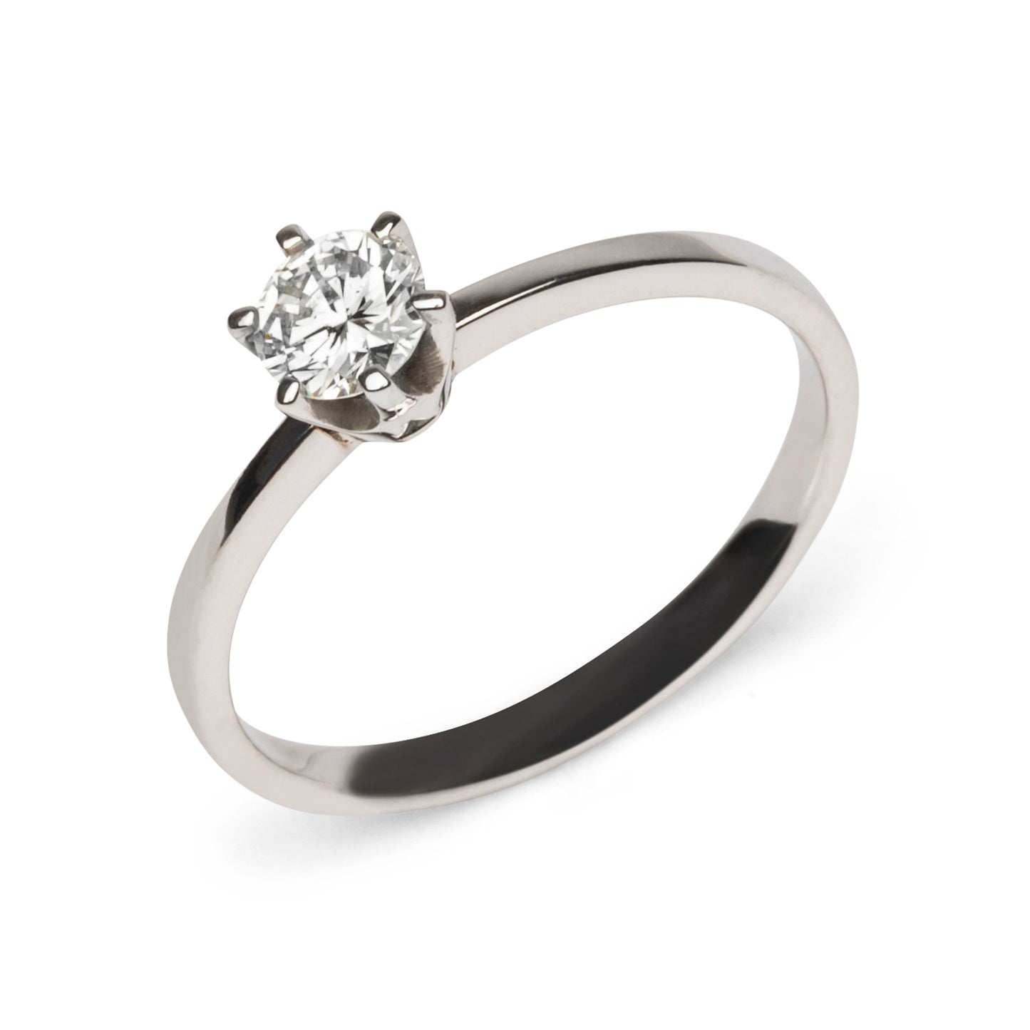 Tau Solitaire Ring 0.37ct