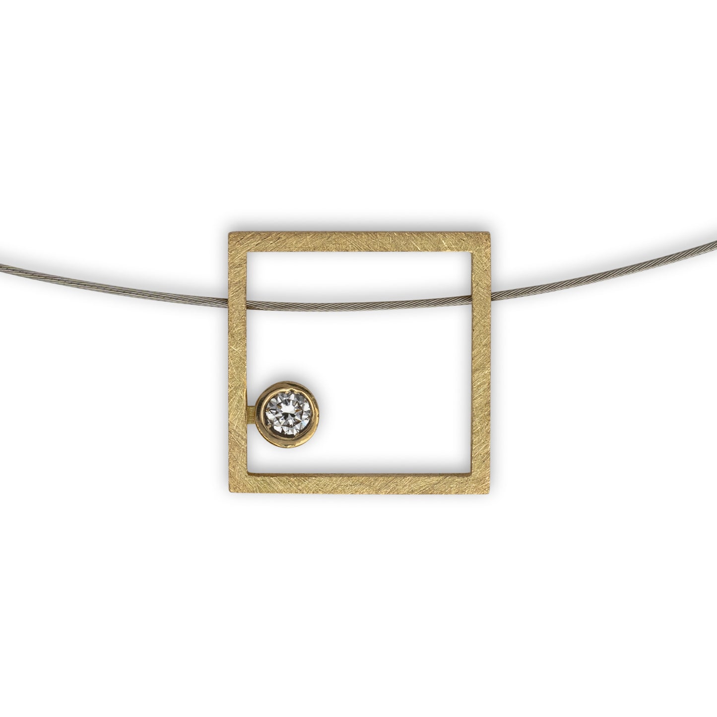 Colgante Cubo Amarillo