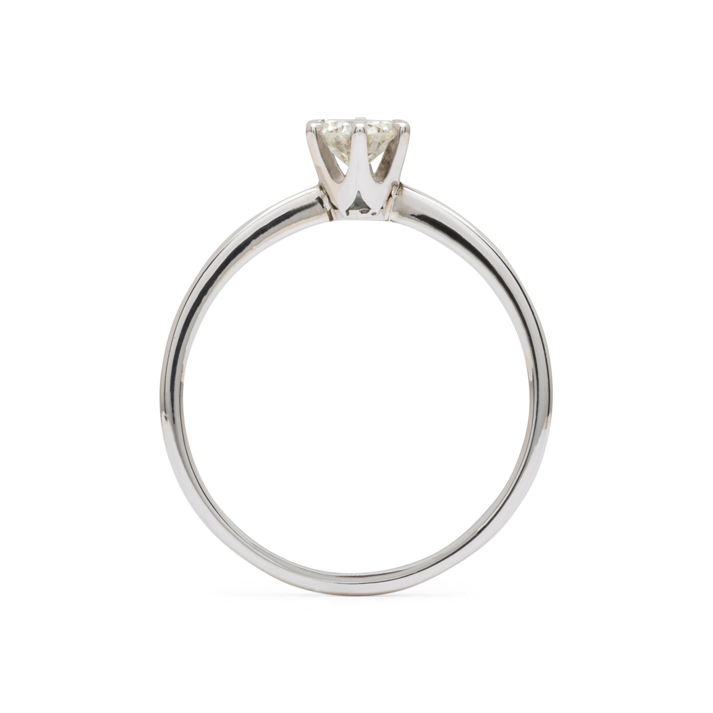 Tau Solitaire Ring 0.37ct