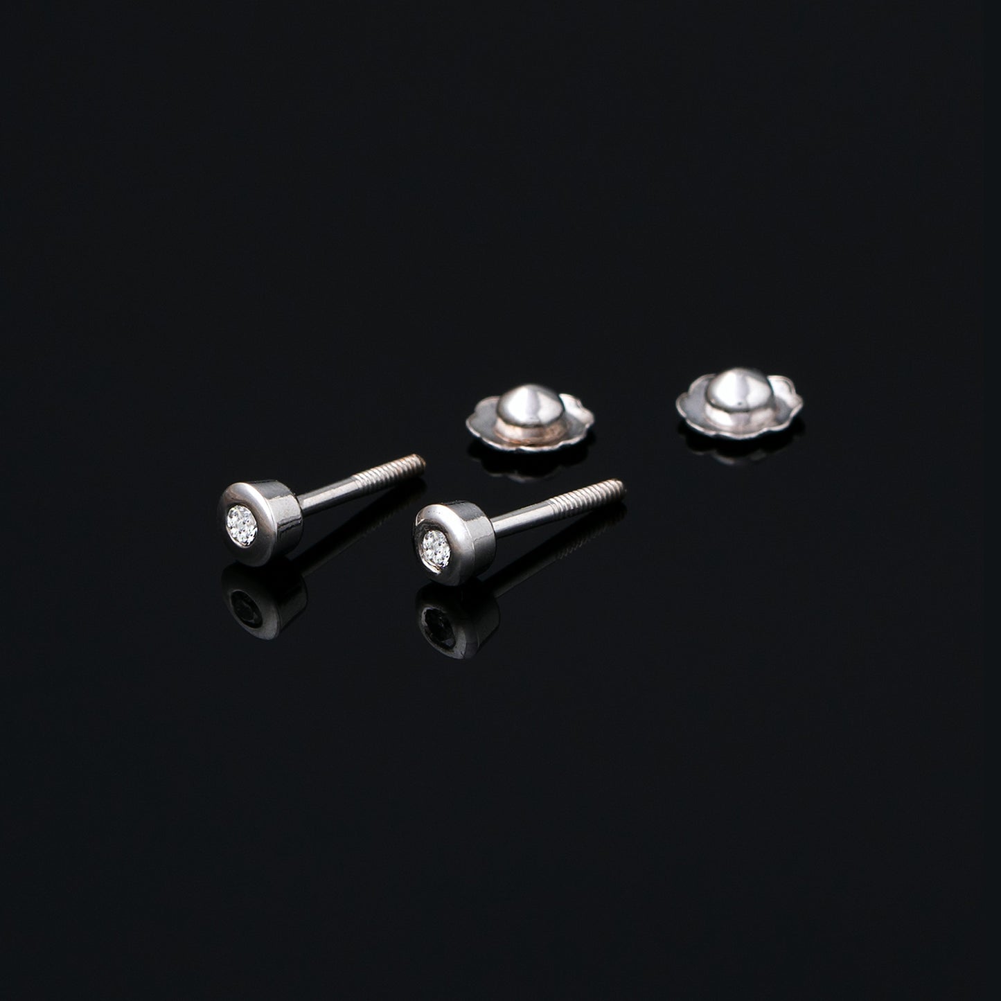 Pendientes de Bebé Gouttes Blanco