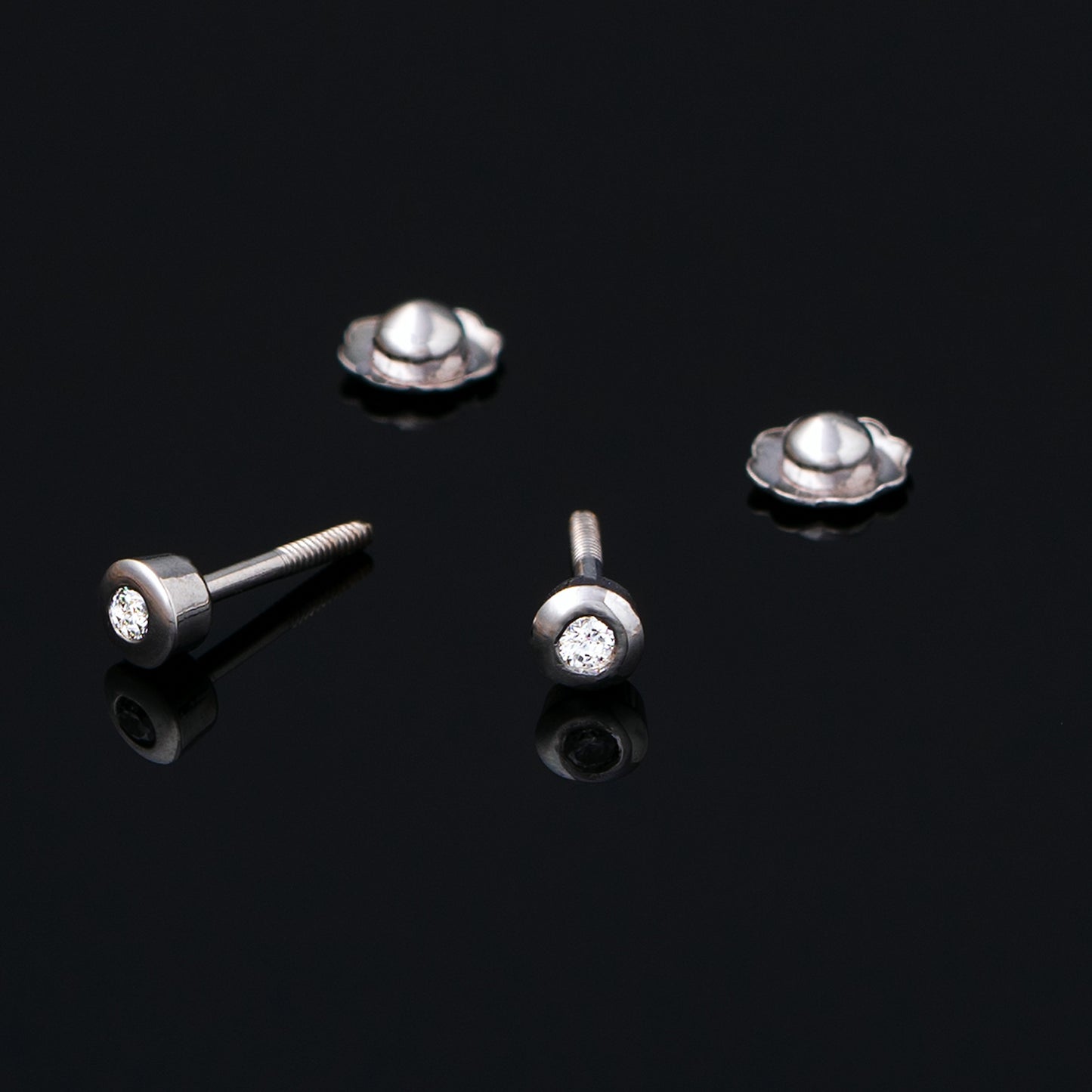 Pendientes de Bebé Gouttes Blanco