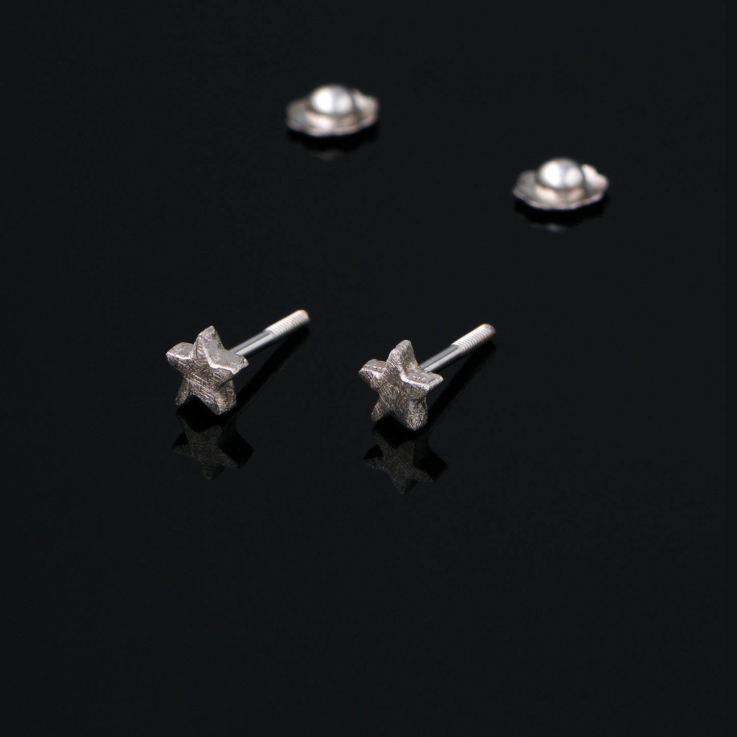 Stella White Baby Earrings