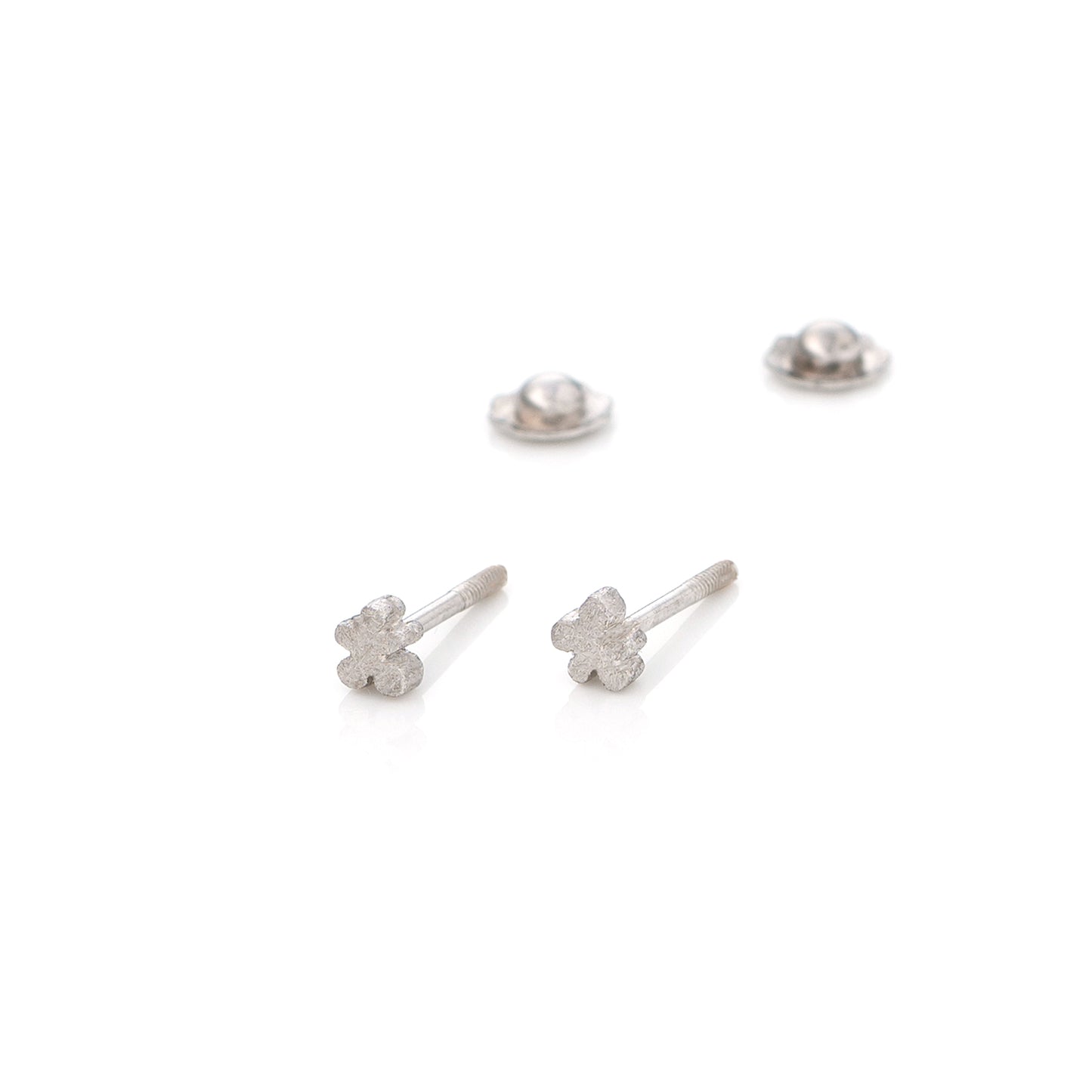 White Cloud Baby Earrings