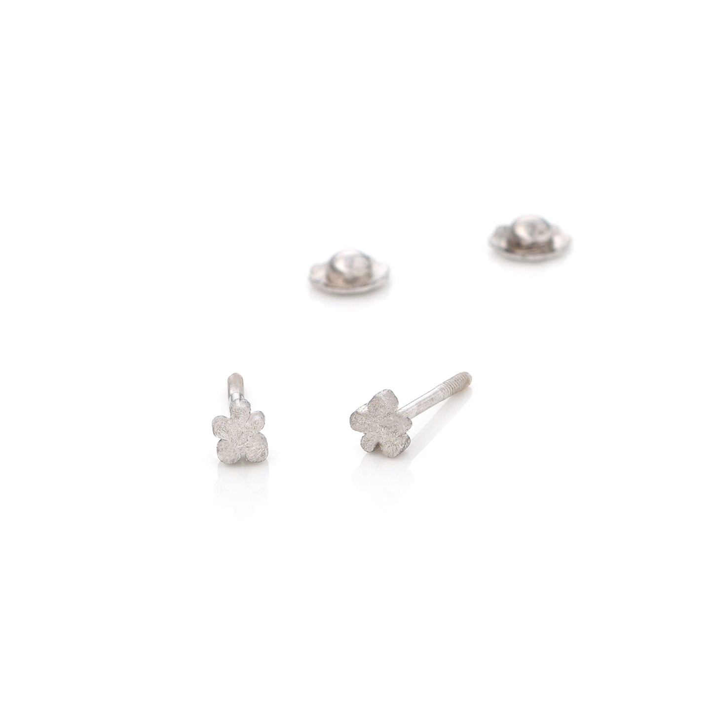 White Cloud Baby Earrings