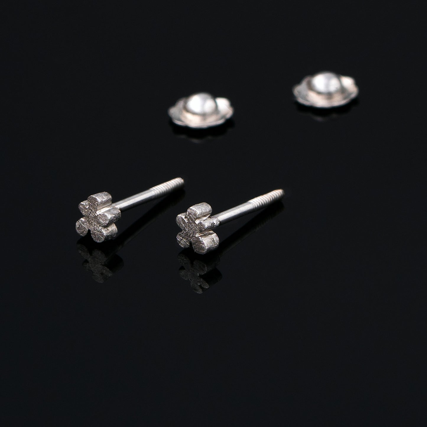 White Cloud Baby Earrings