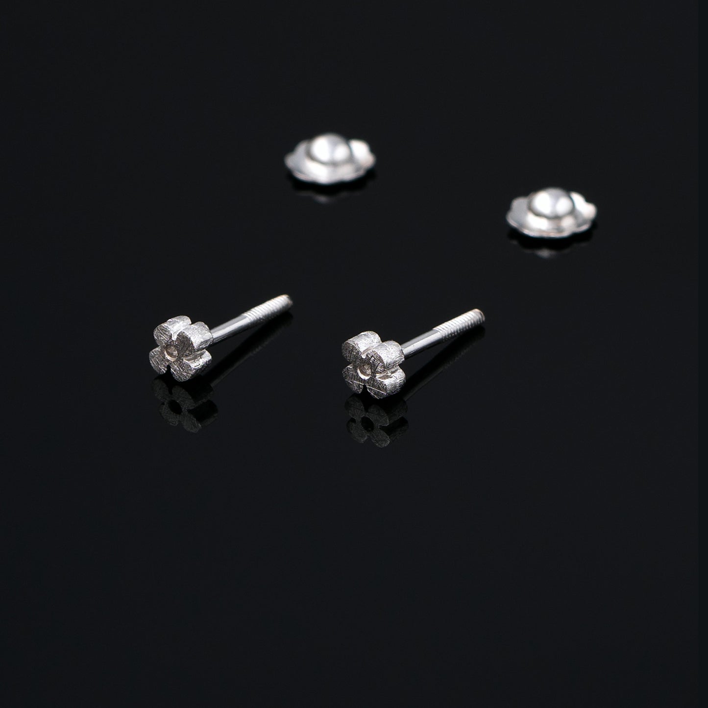 Pendientes de Bebé Fleur Blanc