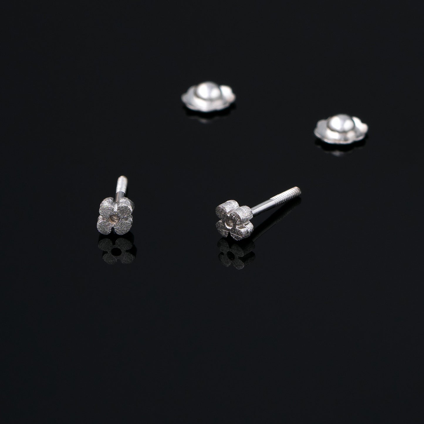 Pendientes de Bebé Fleur Blanc