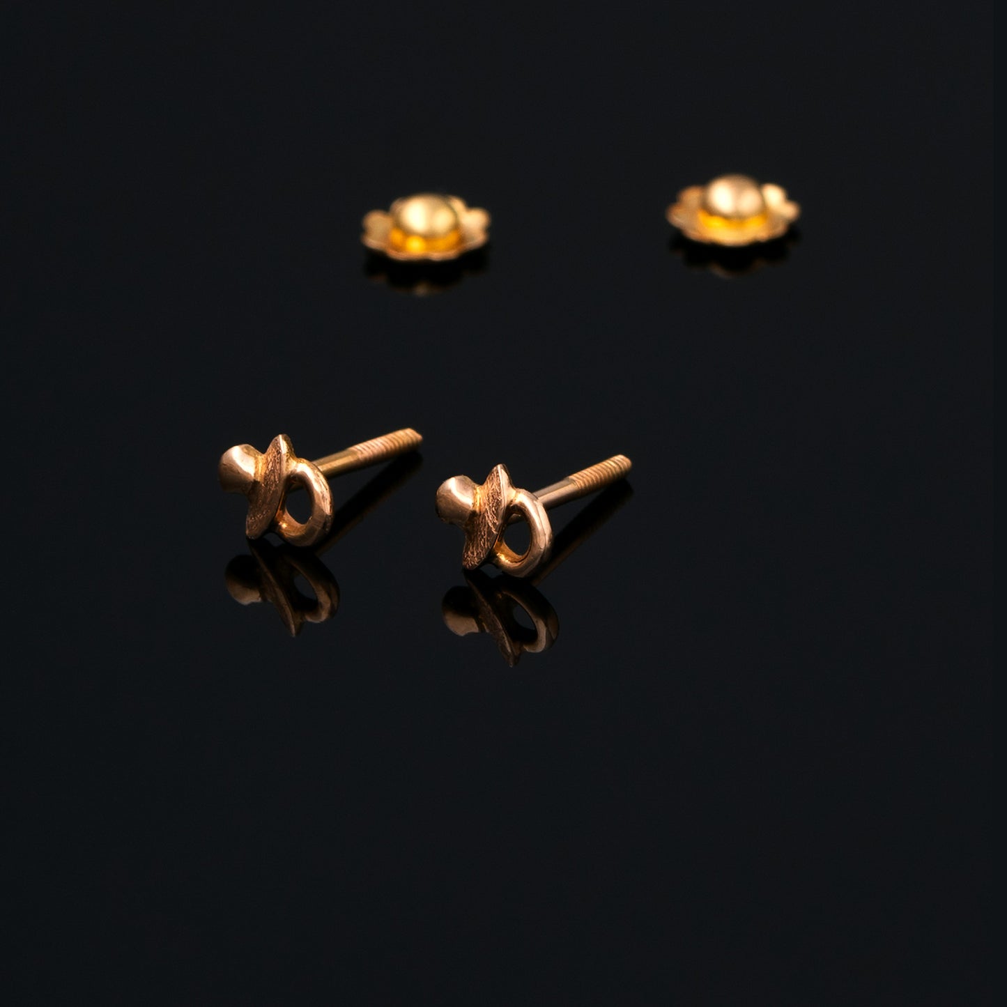 Yellow Doudou Baby Earrings