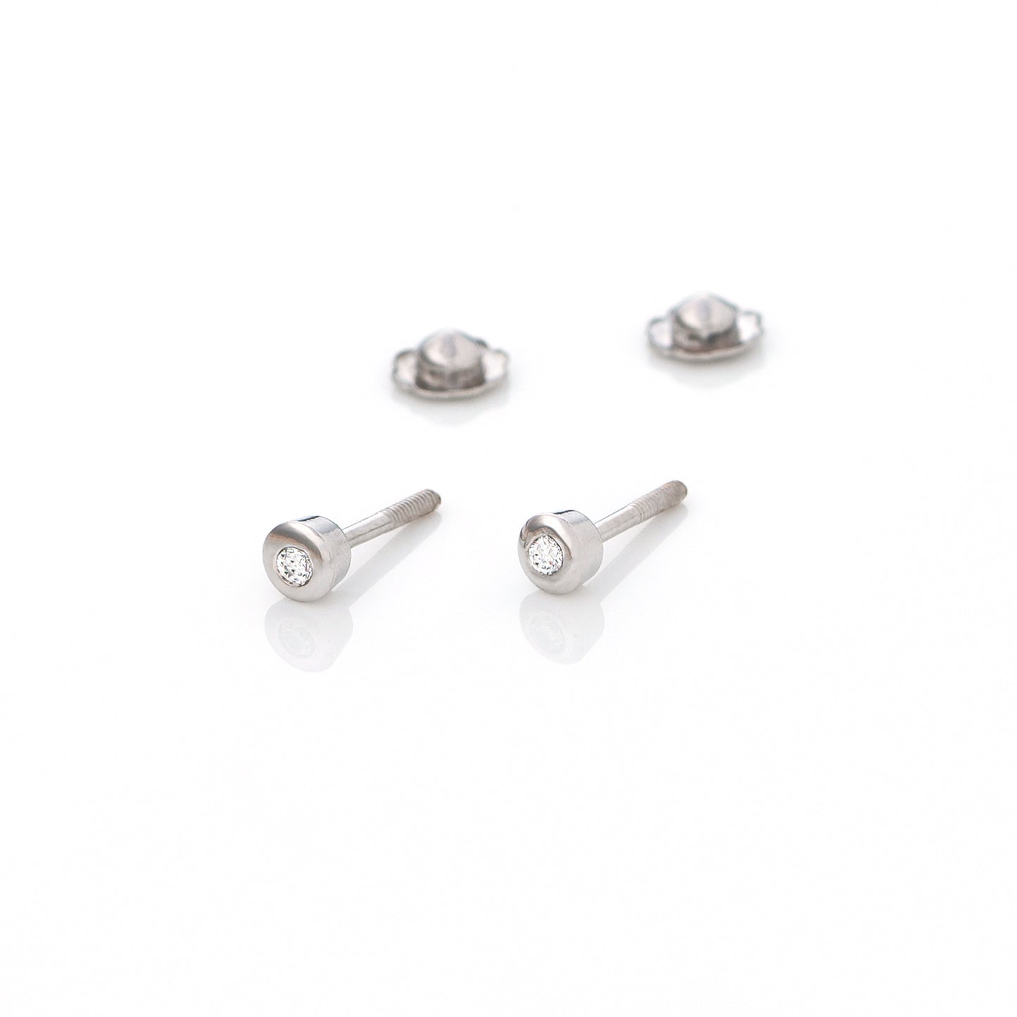 Pendientes de Bebé Gouttes Blanco