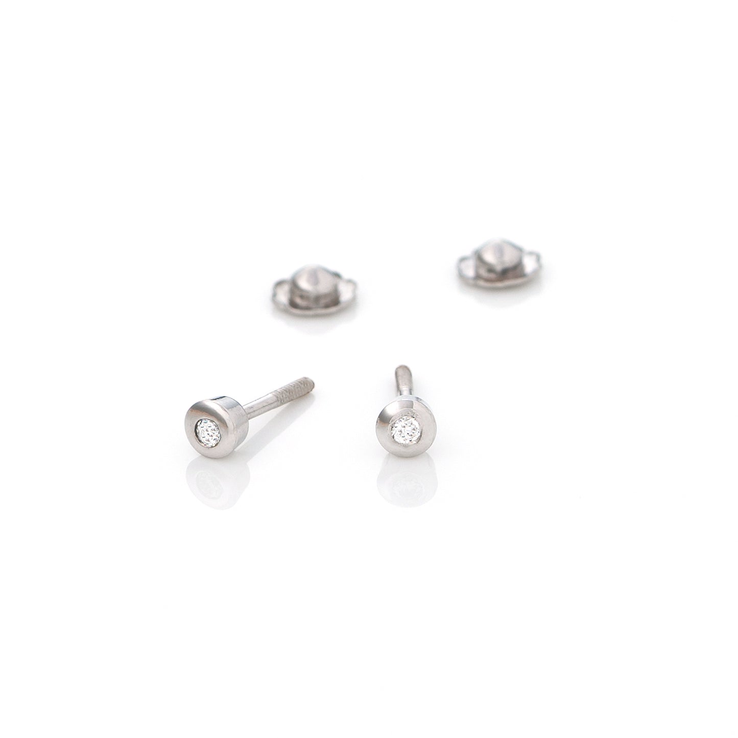 Pendientes de Bebé Gouttes Blanco