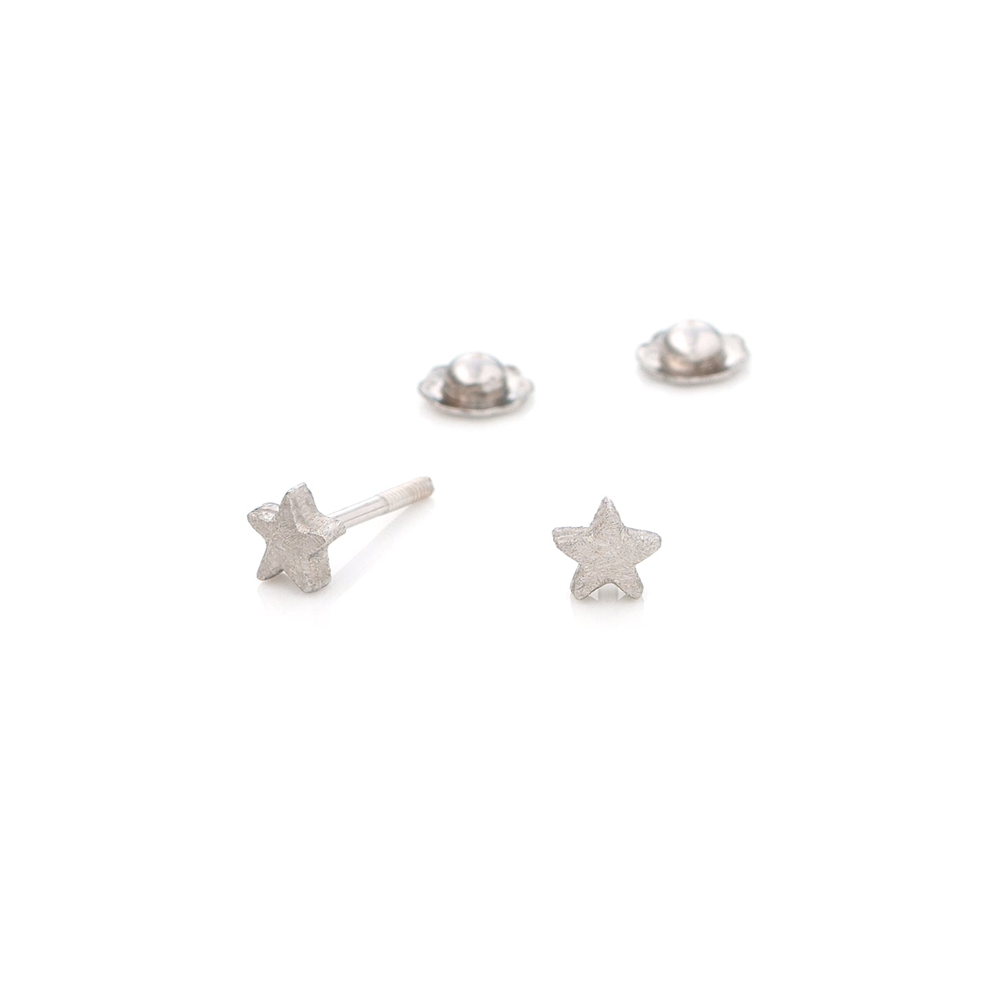 Stella White Baby Earrings