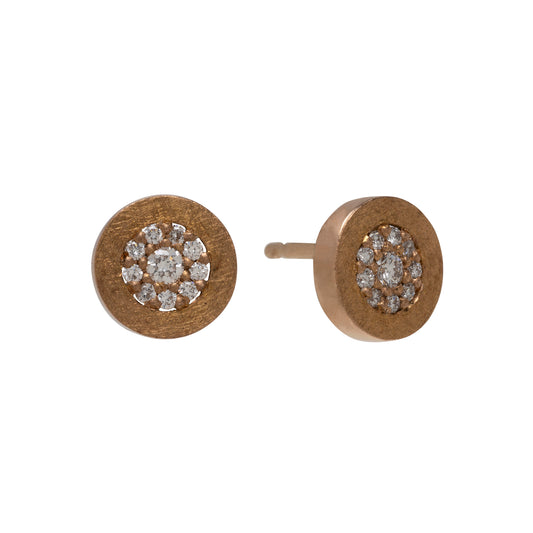 Pendientes Valva Rosa 0,18ct