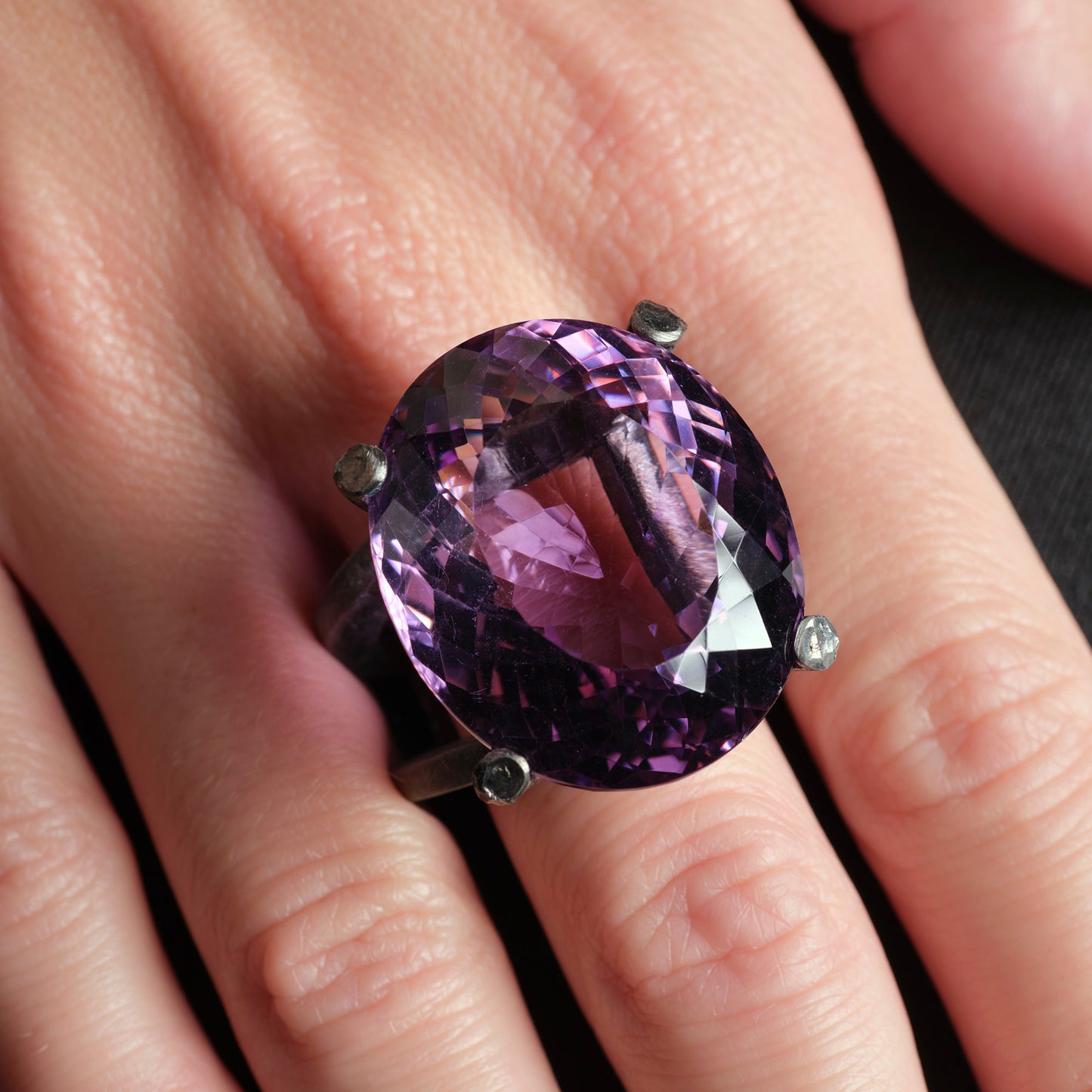 White Navy Ring