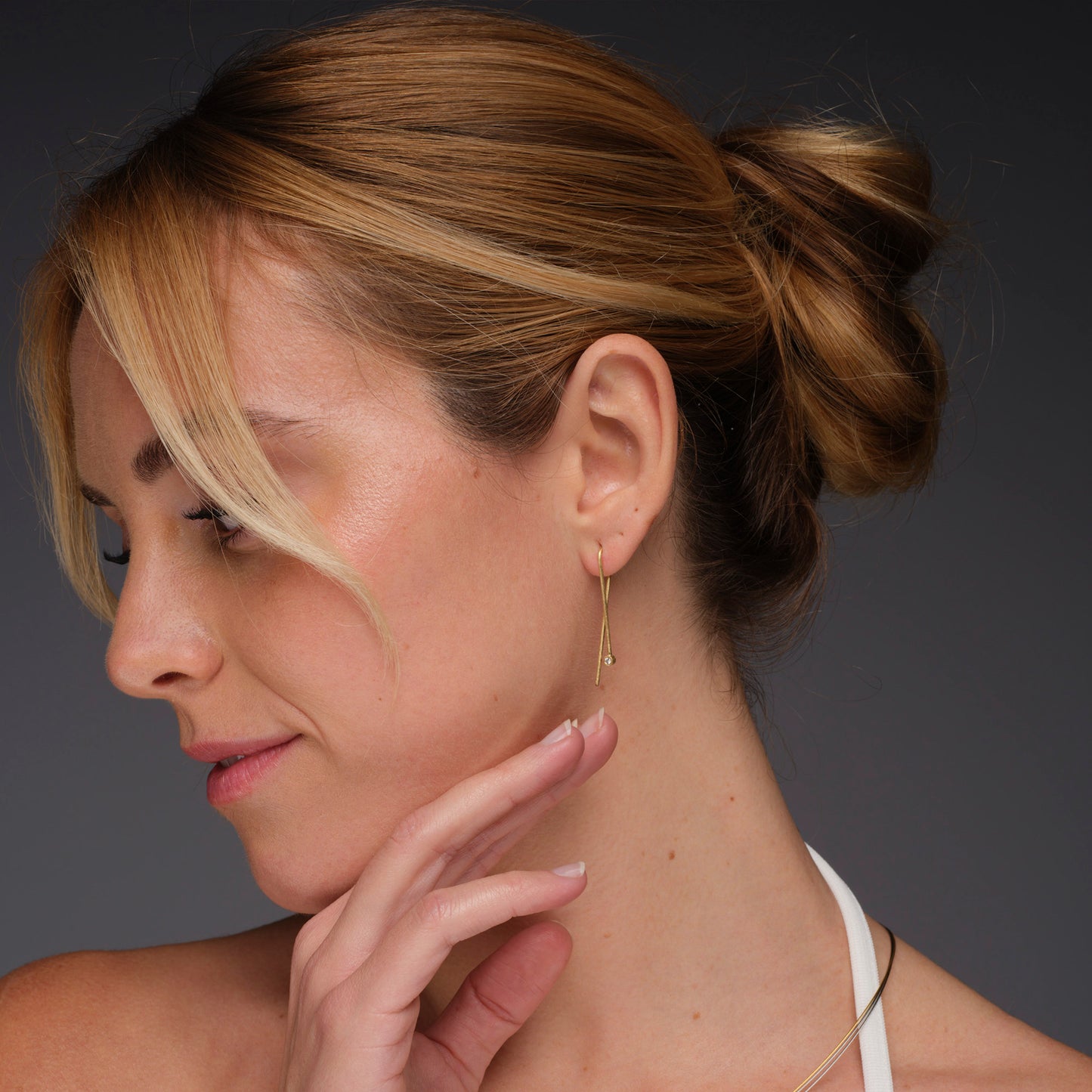 Yellow Nude Earrings 